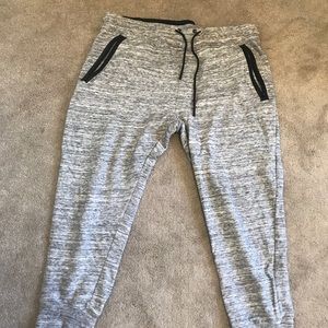 Pac Sun Heathered Grey Jogger Sweatpants
